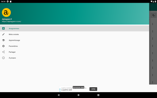 Alphagram-R : Anagrammes gratuit screenshot 5