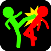 Stickman fight icon