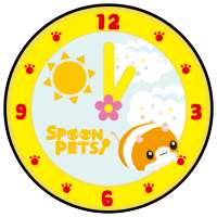 Spoon Pets -Clock- Free