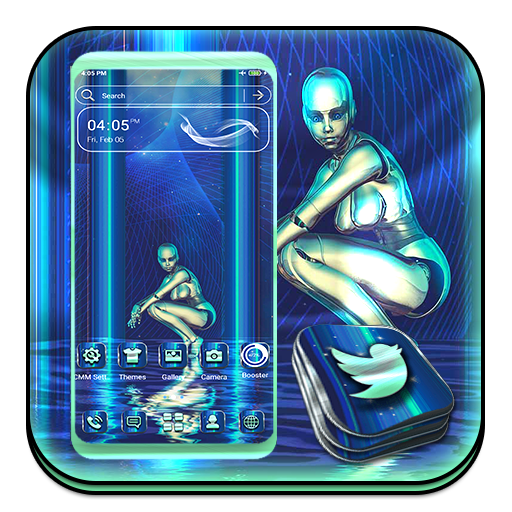Robot Girl Theme icon