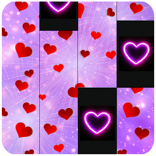 Piano Love &amp; Hearts Tiles : Pink Magic Music Game icon