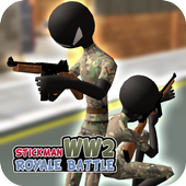 Stickman WW2 Royale Battle Simulator icon