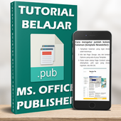 ikon Tutorial Belajar Office Publisher Terlengkap