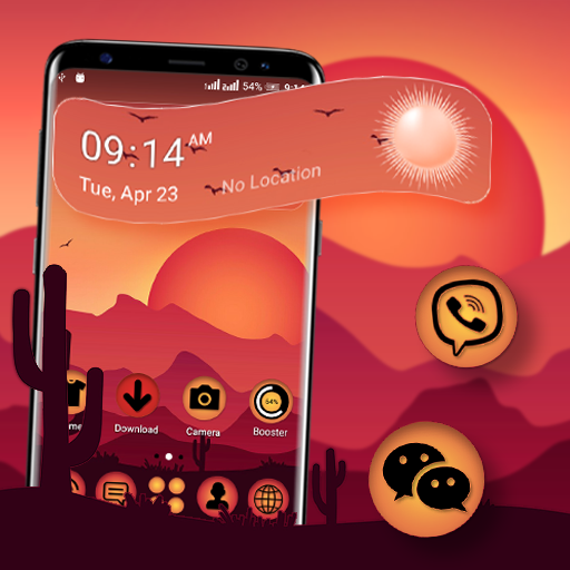 Sunrise Painting Launcher Theme icon