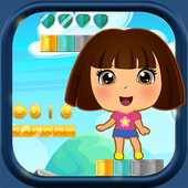 Super dorA World Explorer Sandy Game icon