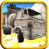 Cement Remicon Truck Parking icon