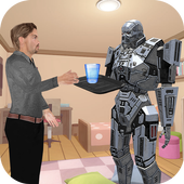 House Working Robots icon