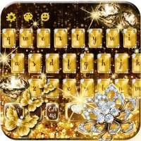 Gold Diamond Glitter Keyboard on 9Apps