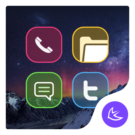 Wonderful Aurora APUS Launcher theme icon