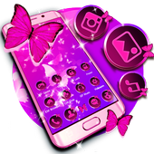 Butterfly Purple Theme आइकन