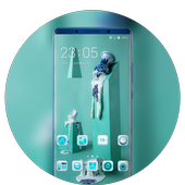 3d abstract art theme | Pillar vase wallpaper icon