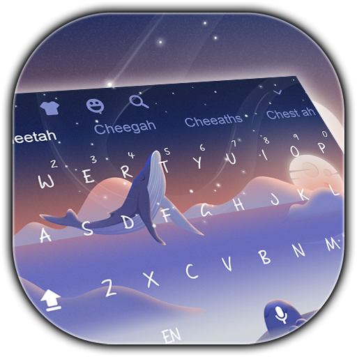 BLue Whale Keyboard Theme icon