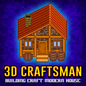 3D Craftsman Building Craft Modern House icon