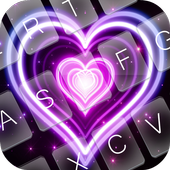 Color Neon Love Keyboard icon