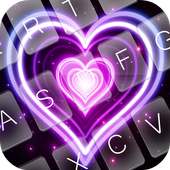 Color Neon Love Keyboard