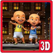 ikon Temple Upin Car Ipin Run