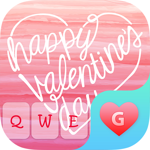 Happy Valentines Day Keyboard Theme for Girls icon