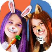 Pet Animal Party Playtime - selfie lens camera icon