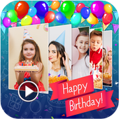 Photo Slideshow with Music - Create Birthday Cards icon