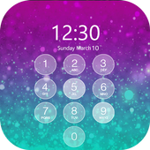 Glitter lock screen icon