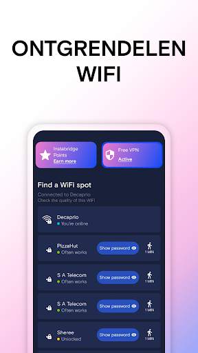 WiFi-wachtwoorden Instabridge screenshot 2