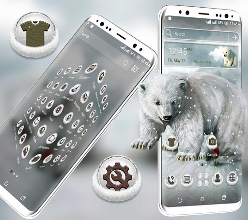 Snow Bear Launcher Theme screenshot 2