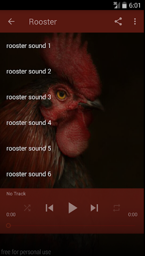 Different rooster sounds screenshot 2