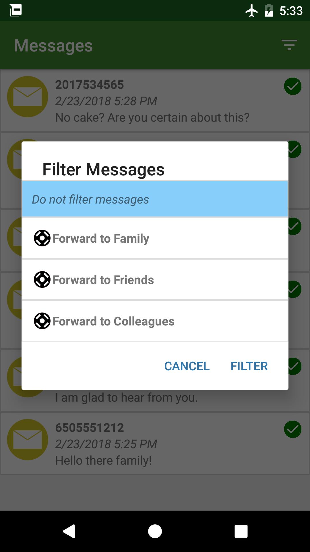 Message Forwarder - SMS, MMS, and Call Forwarding screenshot 6
