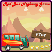 Red Bus Highway Game icon