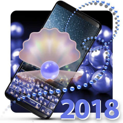 Blue Pearl Glitter Keyboard icon