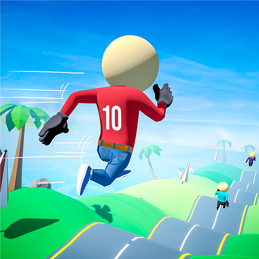 Hill Run Race - Flying Stickman Games icon