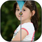 Photo and name zip lock Screen icon