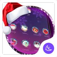 Purple Dream Christmas- APUS Launcher Free Theme