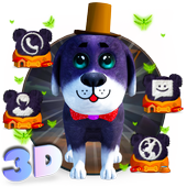 Animated Cute Dog Launcher Theme icon