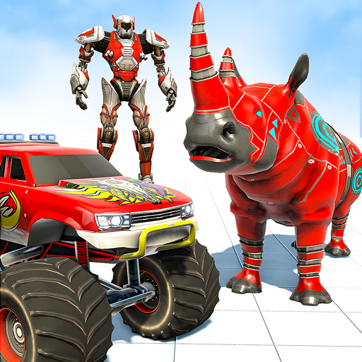 Monster Truck Robot Wars Games Rhino Robot Game icon