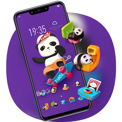 Panda theme for animal best launcher HD V15 Pro icon