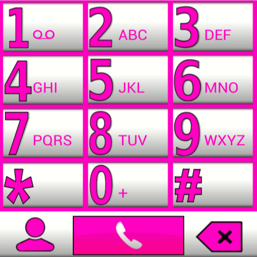 THEME BIG PINK WH FOR EXDIALER icon