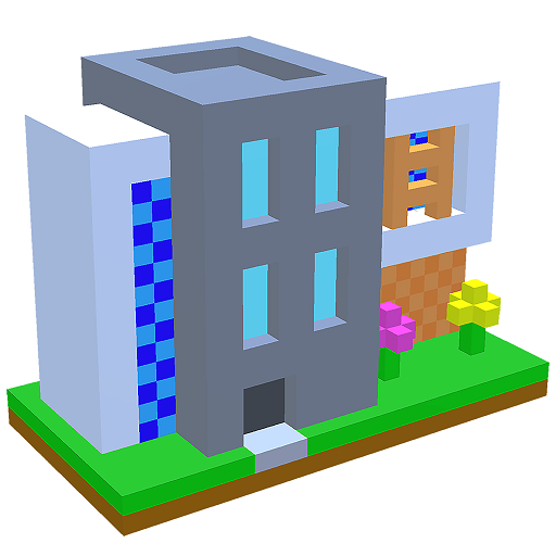 Modern Houses 3D Color by Number - Voxel Colouring icon