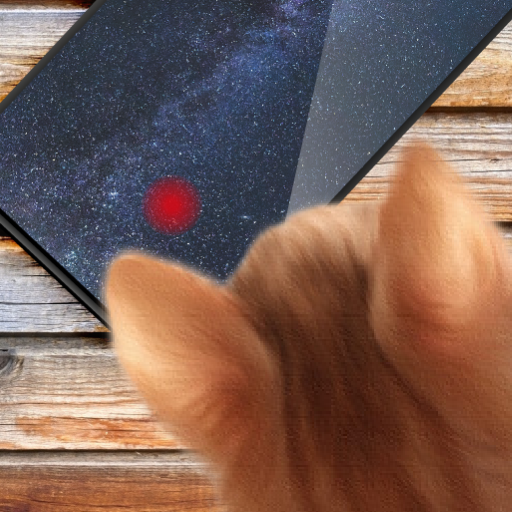 Laser on the screen - a game for the cat icon