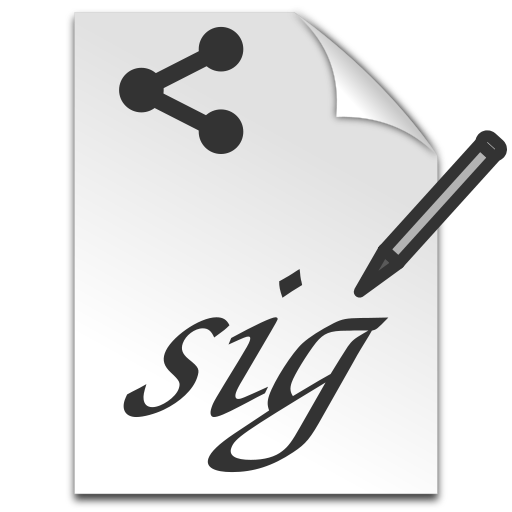 Signature Share icon