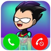 Fake Call Robin From Titans Go icon