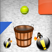 Basket at Basket - Drop ball in basket icon