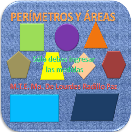PERÍMETROS Y ÁREAS. CALCULADORA CON FÓRMULAS. icon