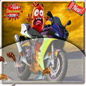 Run sau‍sage moto rac‍er icon