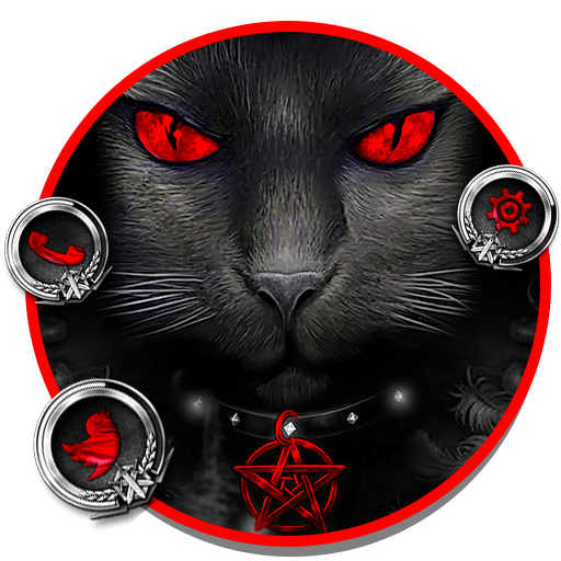 Cool Evil CatMga Tema HD Mga Wallpaper icon
