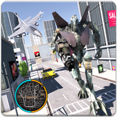 Grand F16 Aircraft Robot Transform War icon