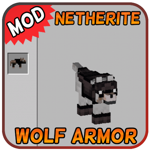 Nethrite Armored Wolf Mod for MCPE [Nether Wolf] icon