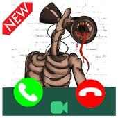 Call Siren Head  video call   chat (Simulation)‏ on 9Apps