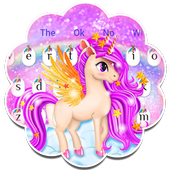 Cute Unicorn Keyboard Theme icon