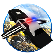 911🚔Flying Police Car 3D City icon